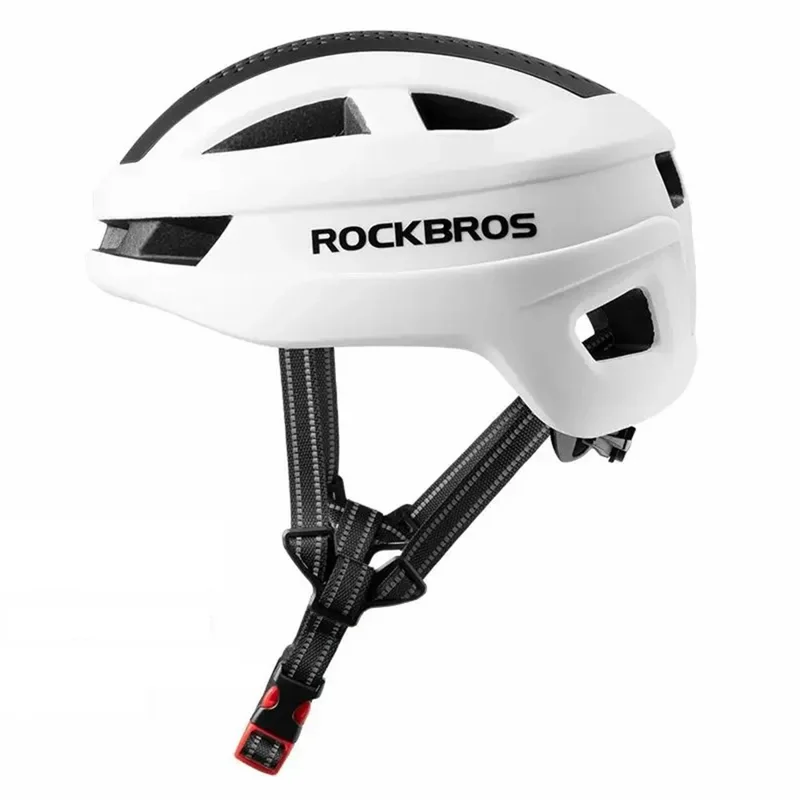 Cască de bicicletă respirabilă cu protecție pentru cap (Design Mat) - Alb
