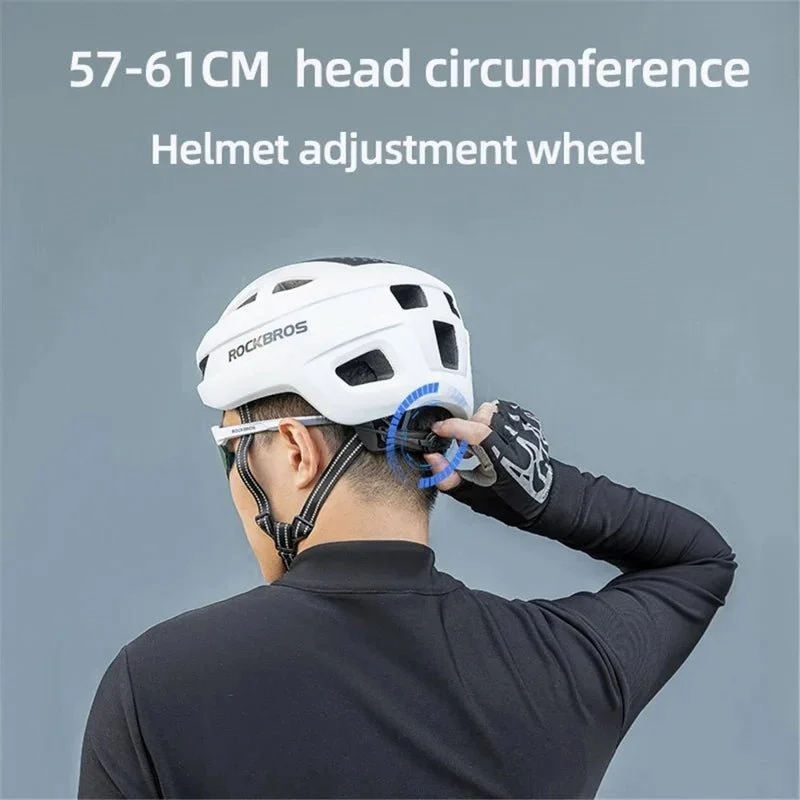 Cască de bicicletă respirabilă cu protecție pentru cap (Design Mat) - Alb