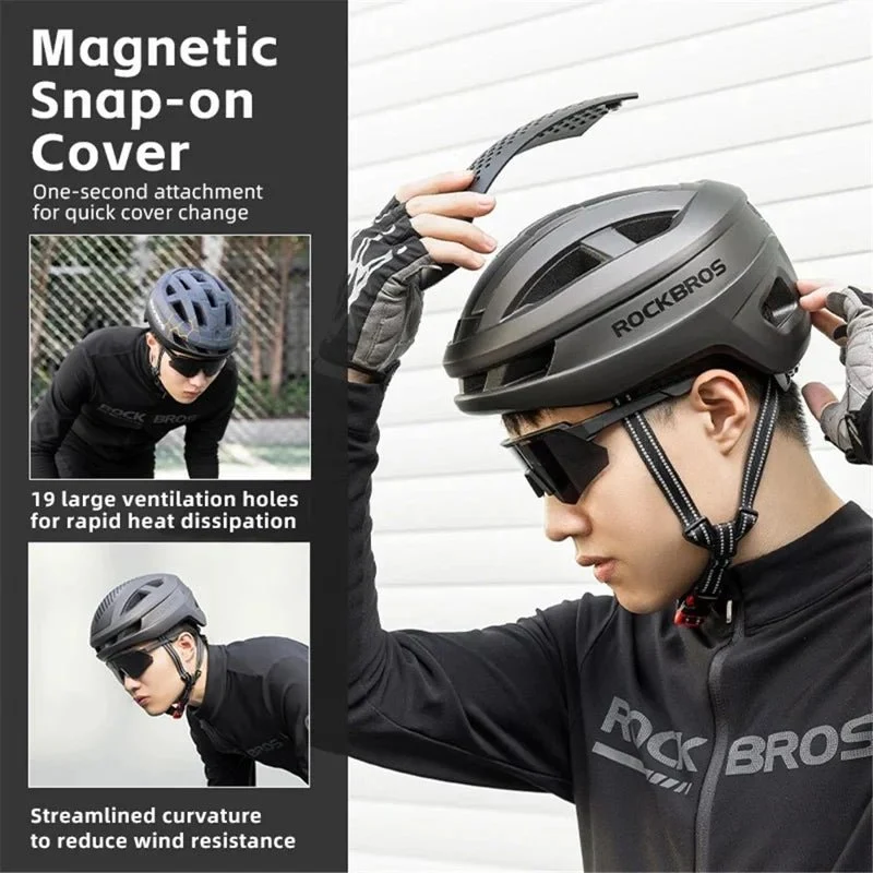 Cască de bicicletă respirabilă cu protecție pentru cap (Design Mat) - Alb