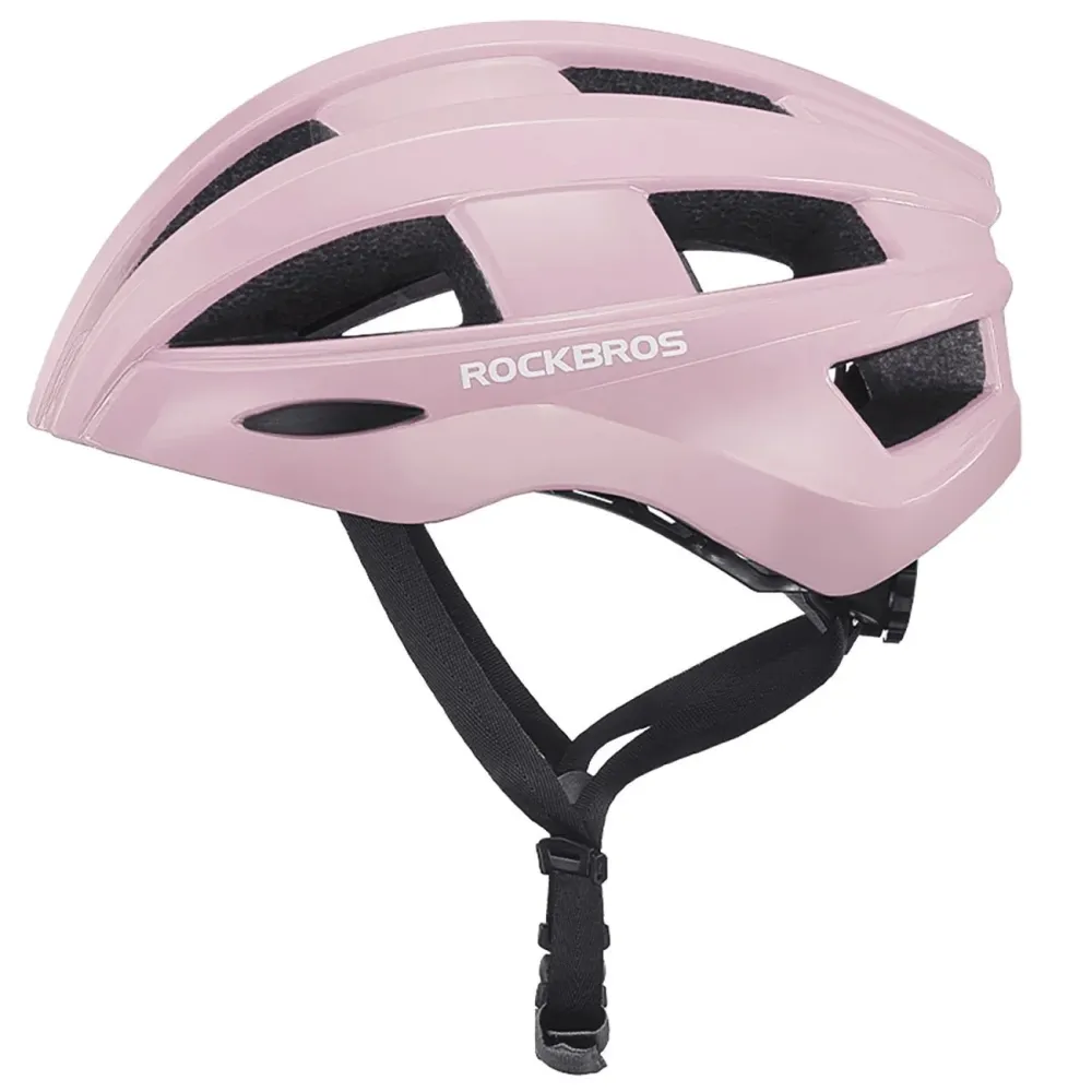 Cască de bicicletă Rockbros cu lumină integrată - Roz