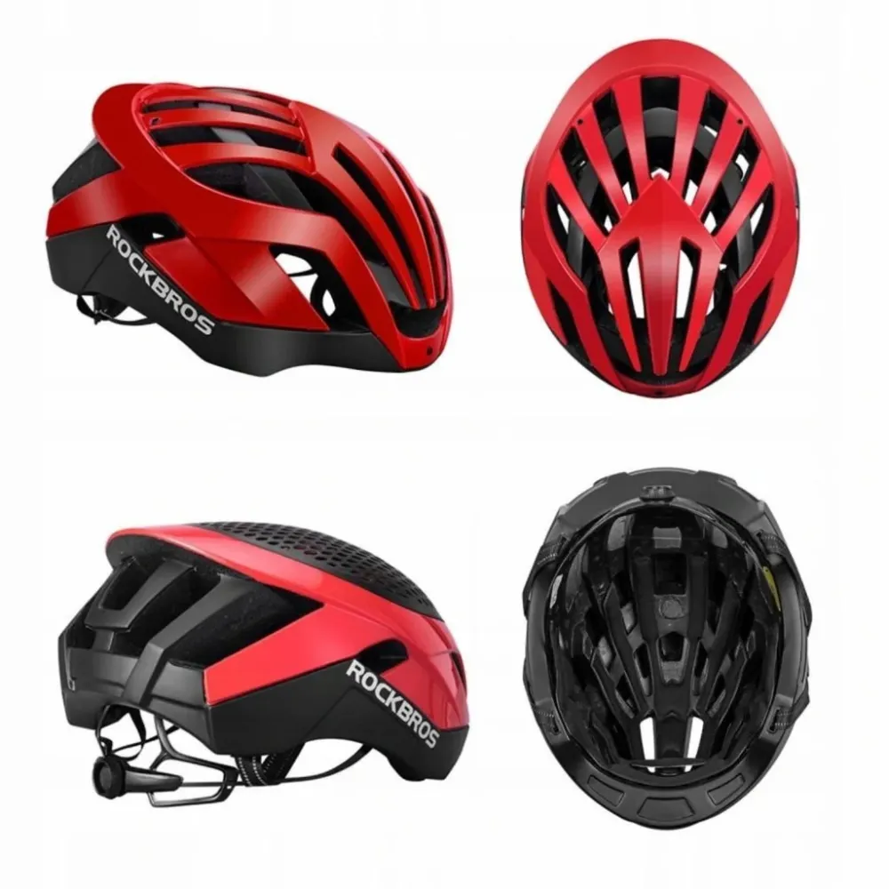 Cască de bicicletă ROCKBROS Negru/Roșu
