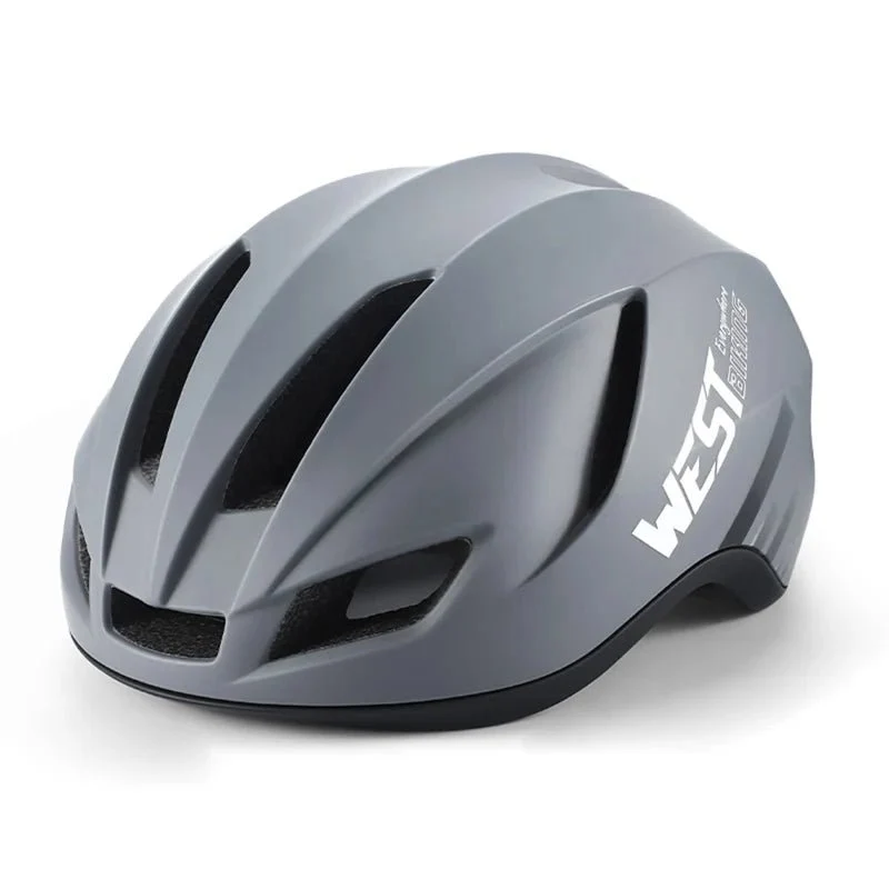 Cască de bicicletă ușoară cu iluminare spate LED - Gri
