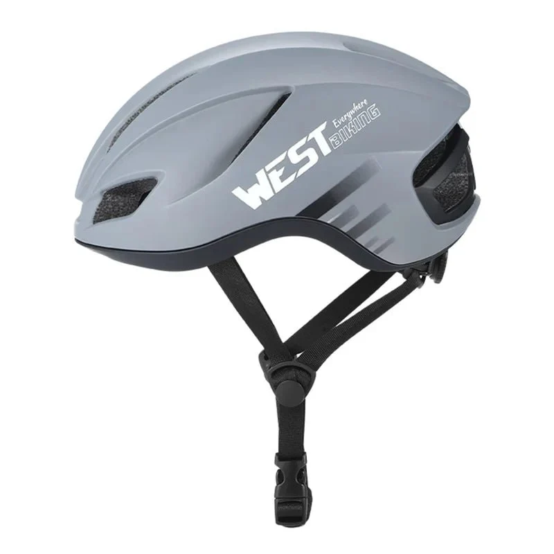 Cască de bicicletă ușoară cu iluminare spate LED - Gri