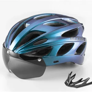 ROCKBROS Cască de bicicletă cu ochelari 57-62cm