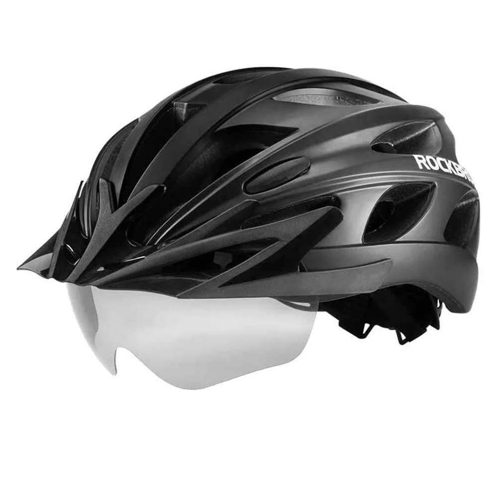 ROCKBROS Cască de bicicletă cu ochelari 58-62cm