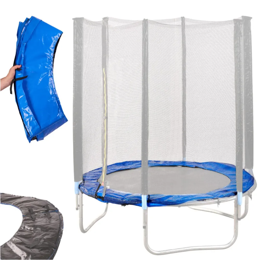 Protectie arcuri trambulina 183 cm, cu umplutura din spuma 1.5 cm, albastru