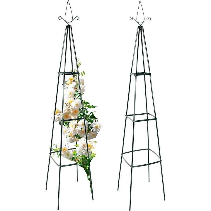 Set de 2 arcuri de trandafir, din metal, 13 mm