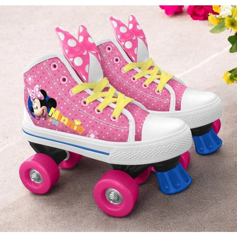 Patine cu rotile, Stamp, Minnie It's Me, Cu 4 roti, Marime 28, Pana la 60 kg, 5 ani+, Roz