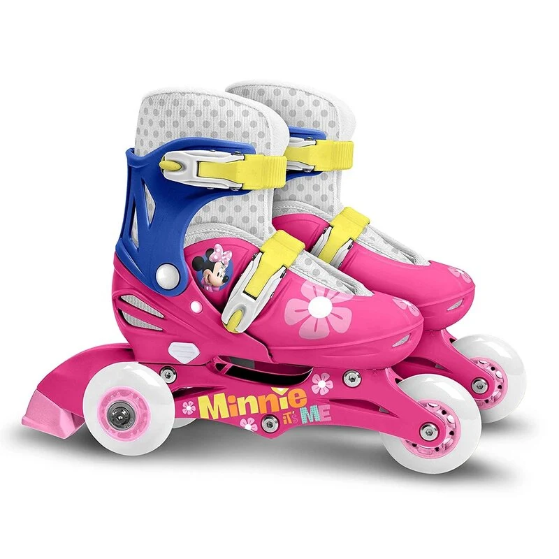 Role evolutive, Stamp, Disney, De la incepator la avansat, Cu 3 roti, Ajustabile, Inchidere prin velcro, Cu frana, Marime...