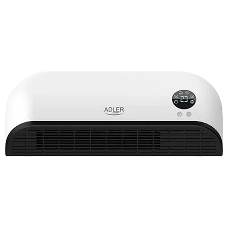 Aeroterma Adler AD7751 | 2000W, Perete, Ceramica, LED, Telecomanda, Alb/Negru