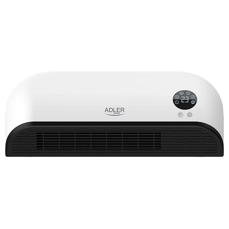Aeroterma Adler AD7751 | 2000W, Perete, Ceramica, LED, Telecomanda, Alb/Negru