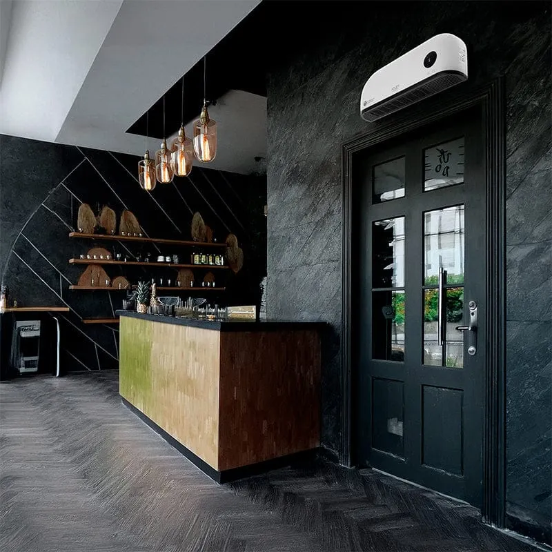 Aeroterma Adler AD7751 | 2000W, Perete, Ceramica, LED, Telecomanda, Alb/Negru
