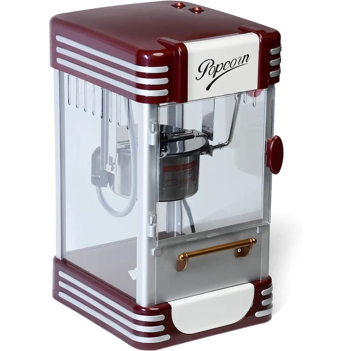 Aparat profesional de facut popcorn, retro, 60l