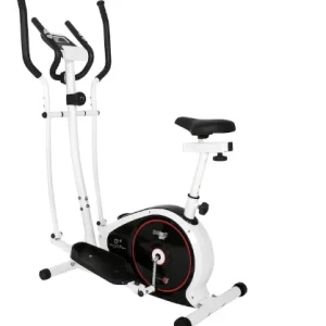 Bicicleta Eliptica Fitness 2in1 104x65x156 cm Functii de Calorii, Distanta, Puls, Timp, Viteza, 8 trepte de dificultate