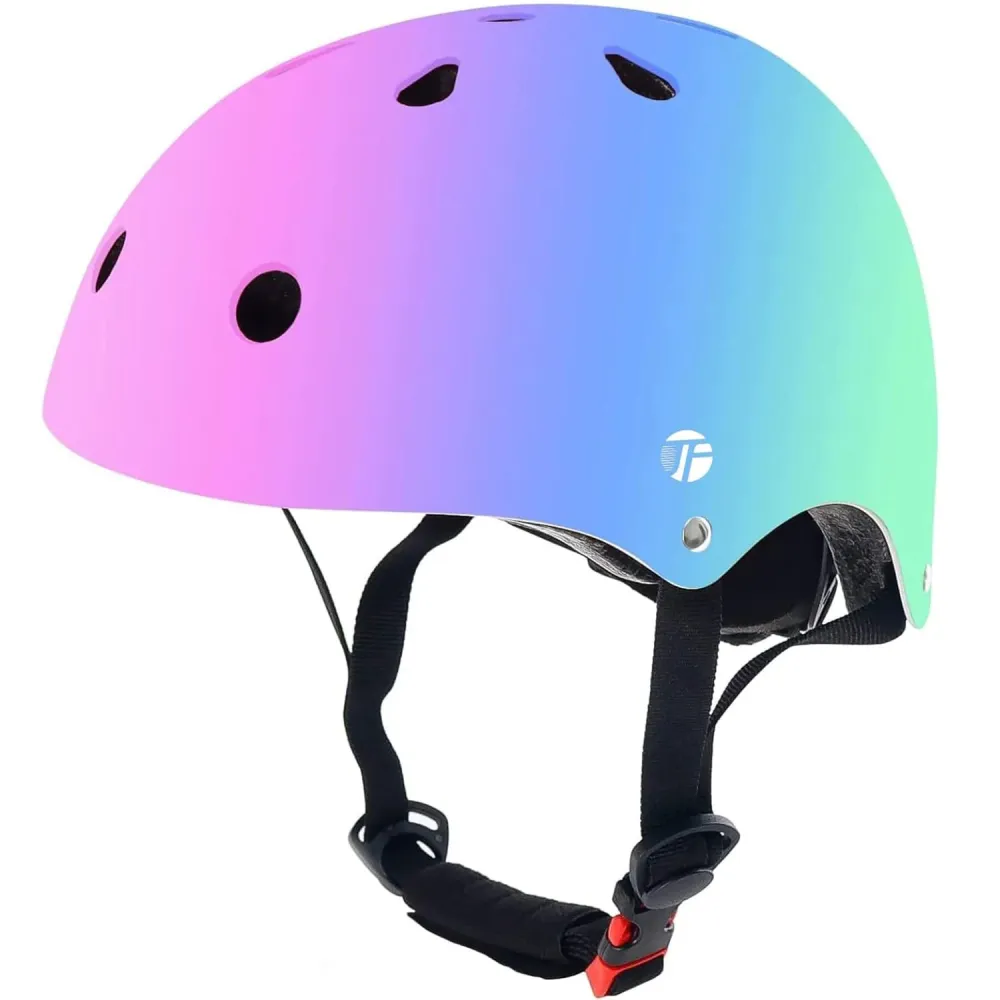 Casca Protectie Copii Elindor® Pentru Bicicleta, Role, Trotineta, Marimea M 55-58 cm, Gradient