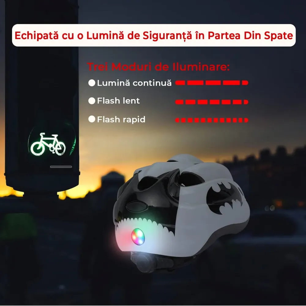 Set Protectie Pentru Copii 7 1, Casca cu Marime Reglabila, Genunchiere, Cotiere si Aparatori Incheieturi, Multicolor, 3-8...