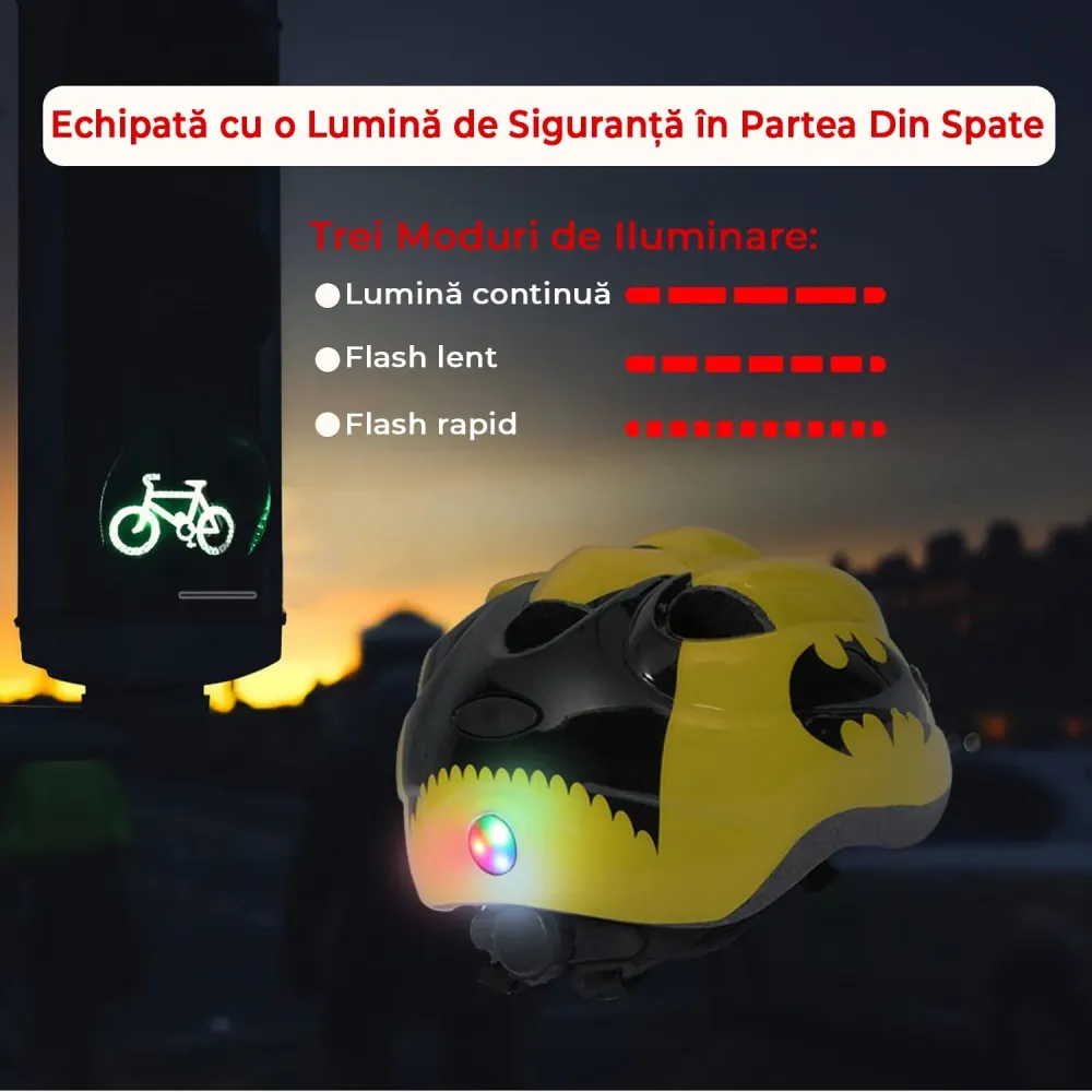 Set Protectie Pentru Copii 7 1, Casca cu Marime Reglabila, Genunchiere, Cotiere si Aparatori Incheieturi, Multicolor, 3-8...