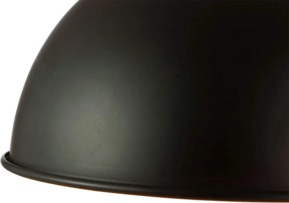 Plafoniera retro cu abajur, LED, E27, 60 W, rotunda, metal, negru/auriu, design vintage, diametru 31 cm