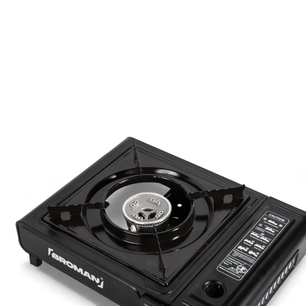 Aragaz camping portabil Broman, aprindere piezo, compact, ideal pentru exterior