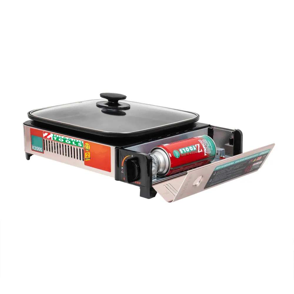 Aragaz camping, tip grill plus capac de sticla, putere 2.1kw / ZTS 5616
