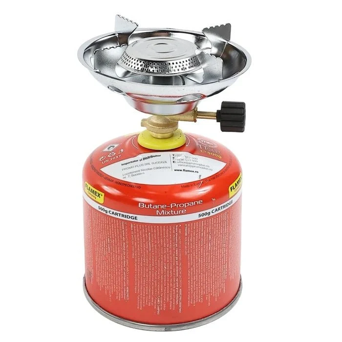 Set Miniaragaz camping cu Arzător Flamex 300S + butelie gaz 500g