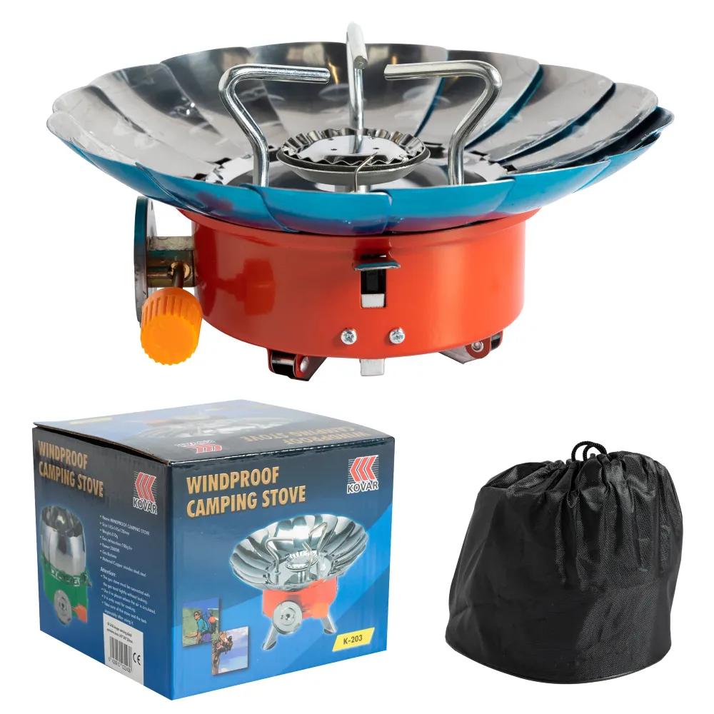 Aragaz camping pliabil aprindere piezo 145*145*120