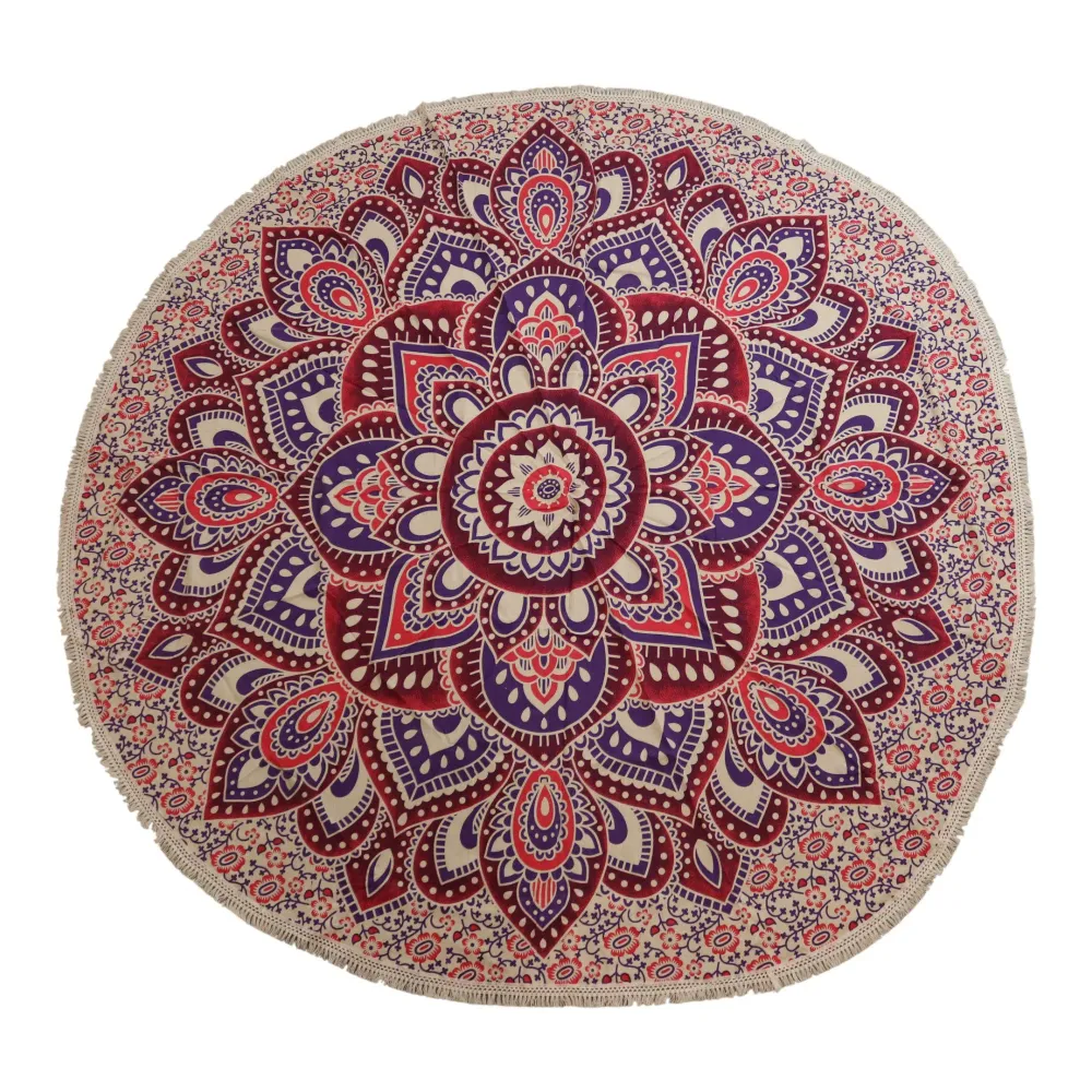 Mandala Mare Rotundă Art (180cm) – Roz & Violet