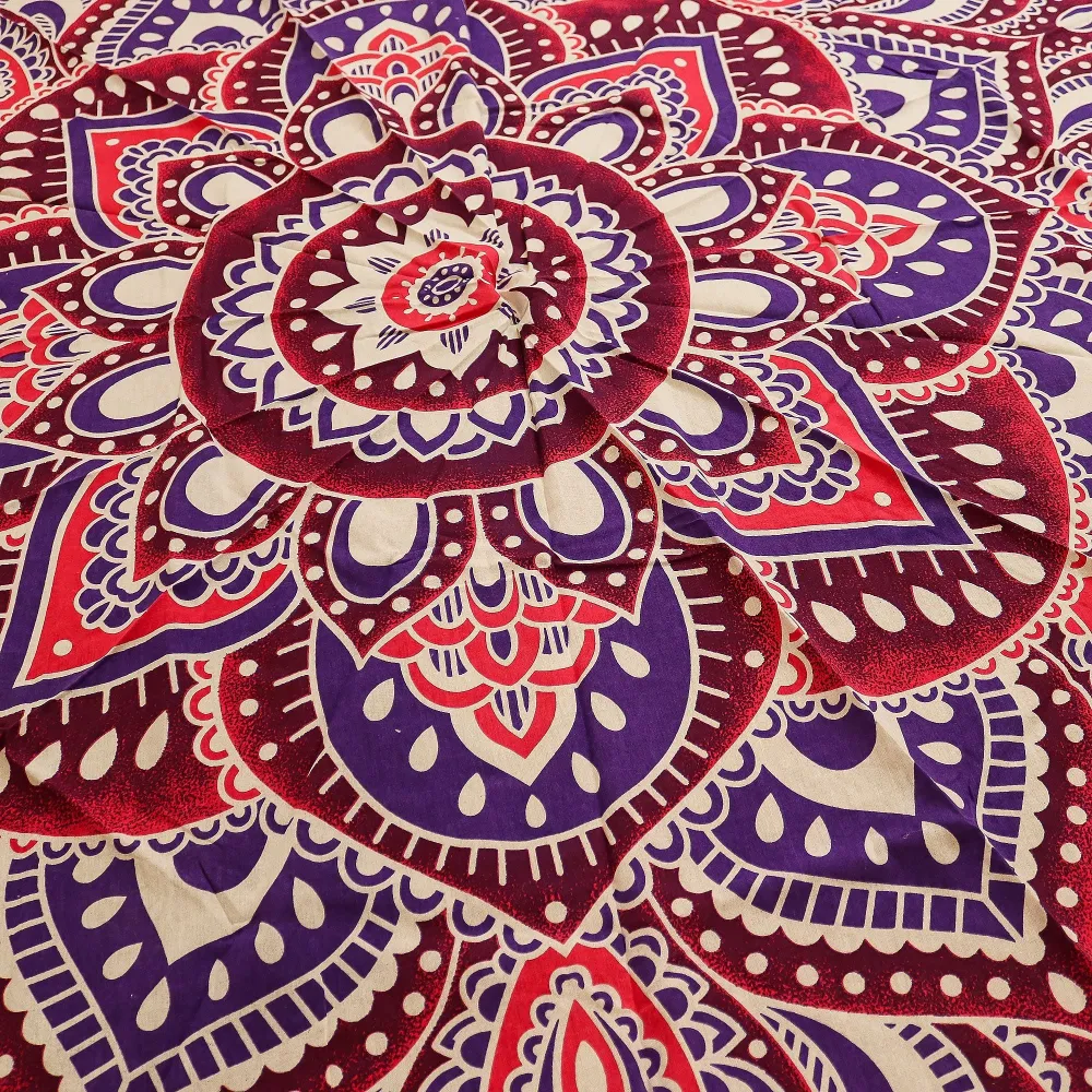Mandala Mare Rotundă Art (180cm) – Roz & Violet