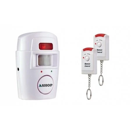 Alarma wireless cu 2 telecomenzi si senzor de miscare cu infrarosu