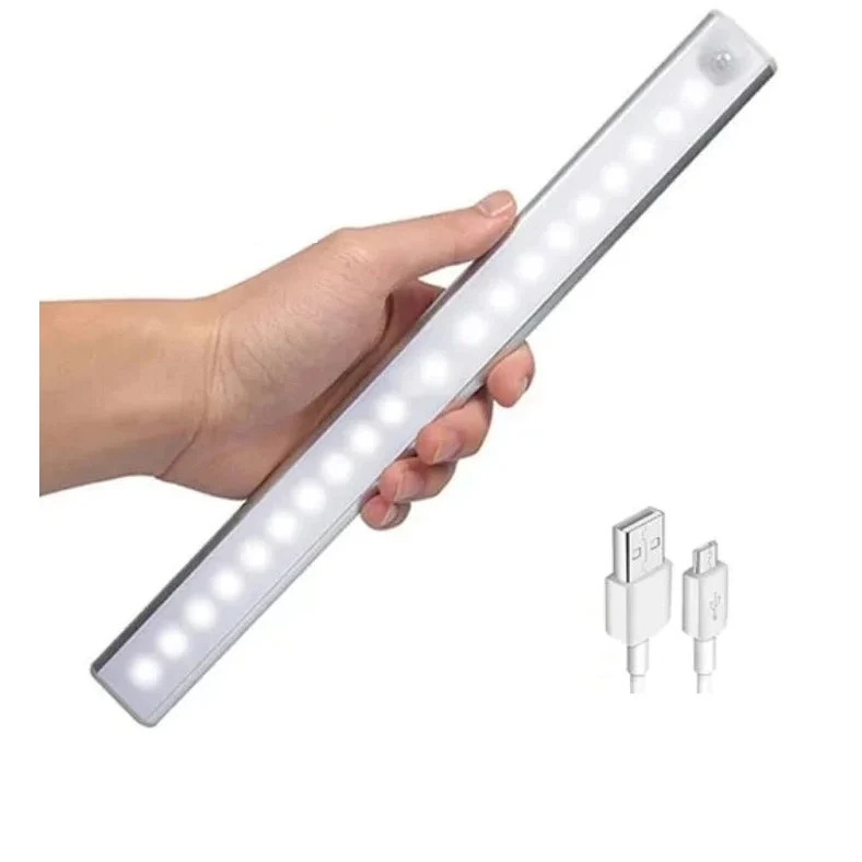 Set 3 x Lampa led reincarcabila cu senzor de miscare, suport magnetic