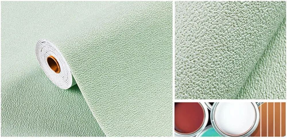 Set 2x Rola Tapet 3D Autoadeziv – Design în Relief, Culoare Verde, 280 x 50 cm, 2.4 mm
