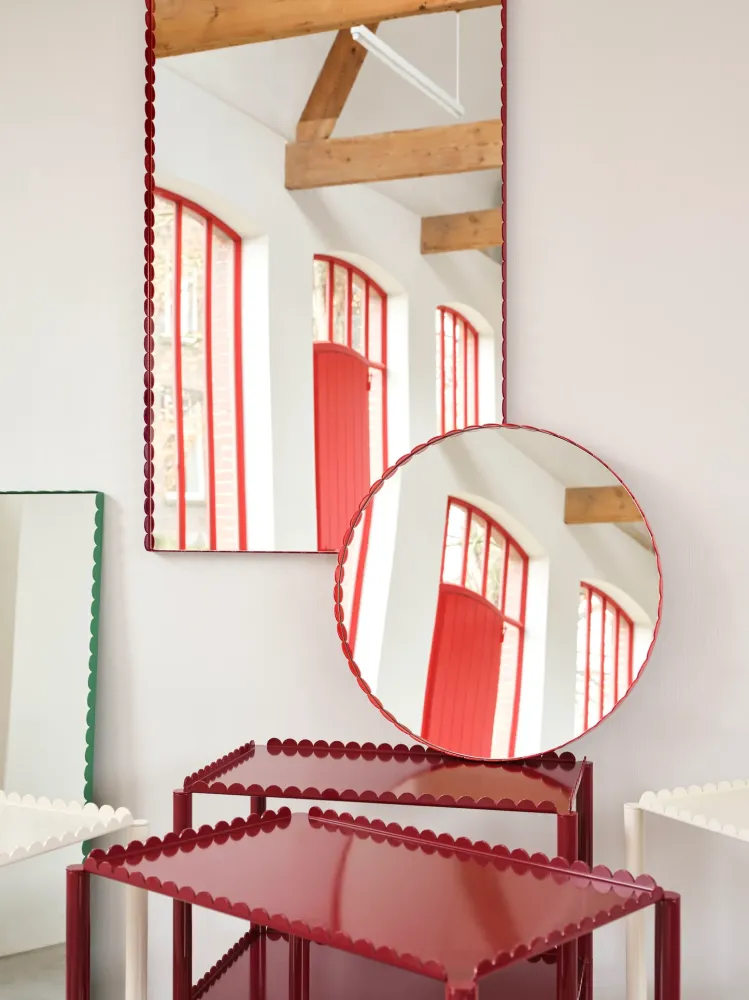 Oglinda Arcs Rectangle L - Burgundy