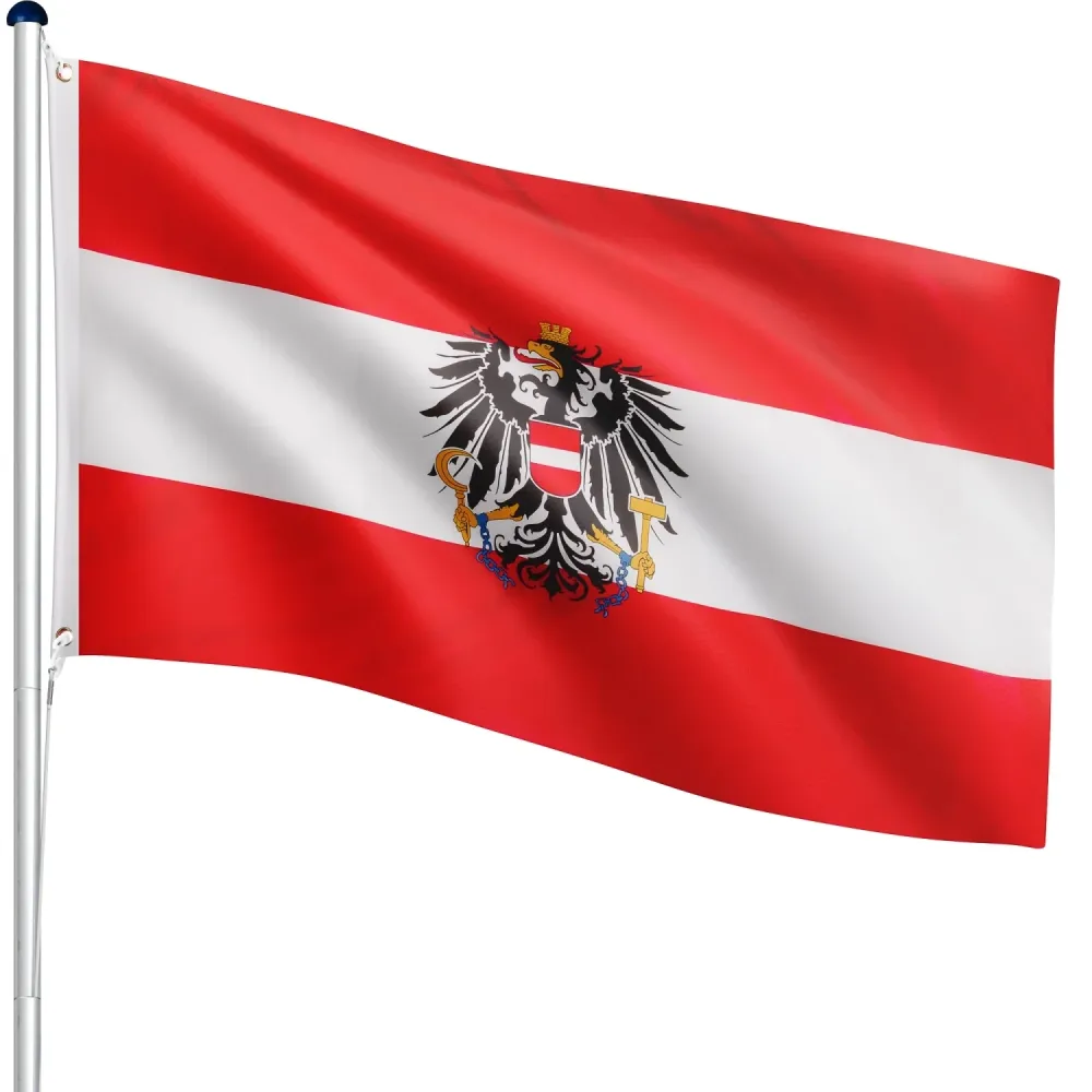 Catarg de steag din aluminiu, Austria, 6.50 m