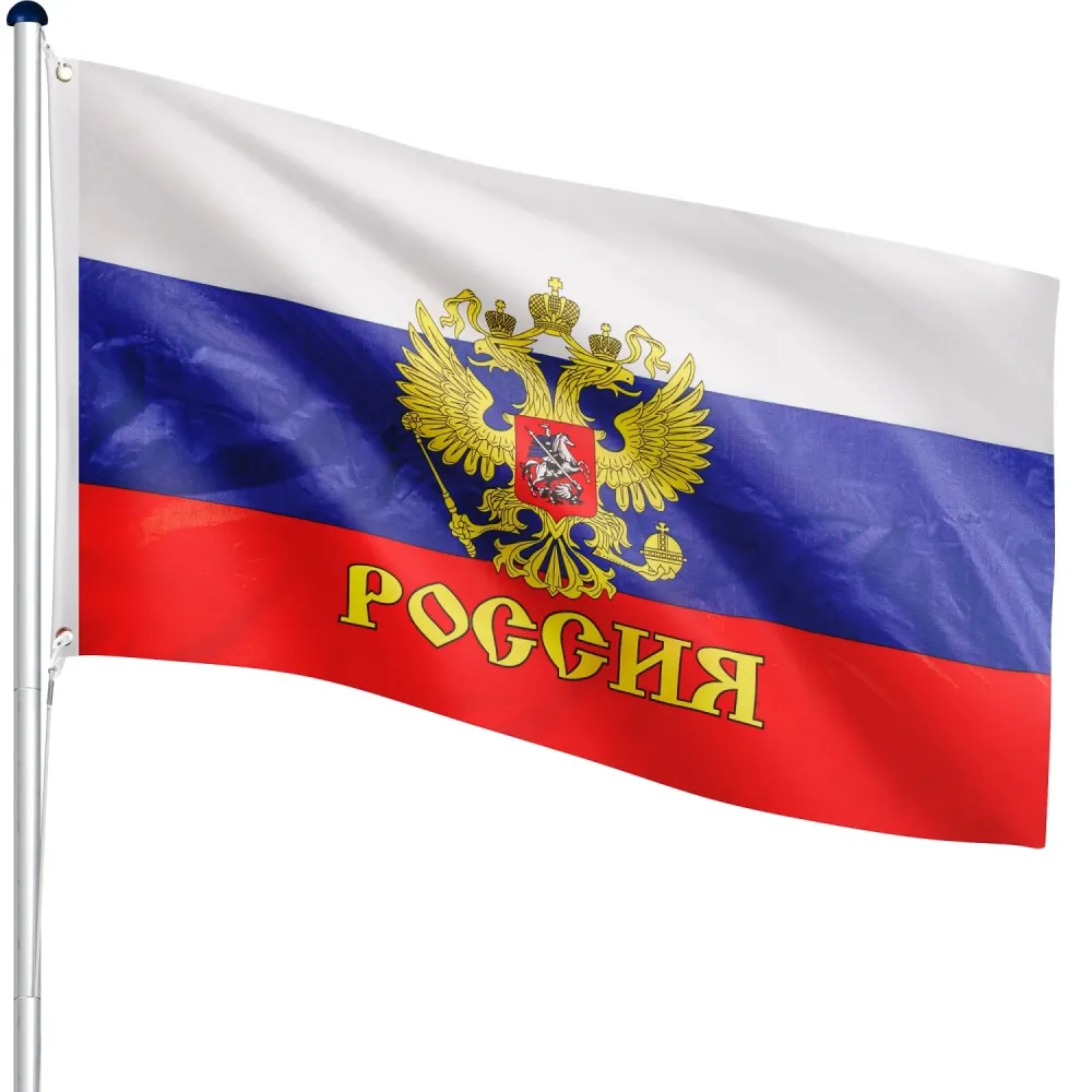 Catarg de steag din aluminiu, Rusia, 6.50 m