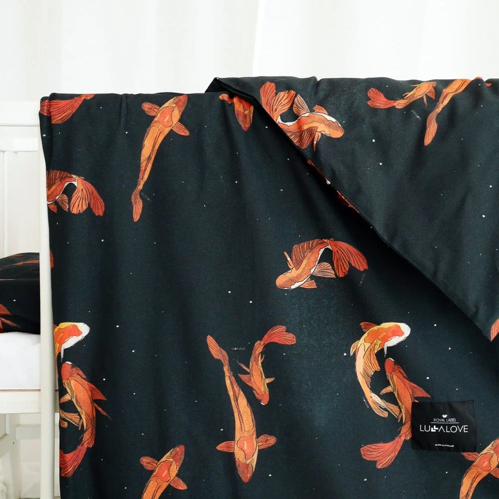 Lullalove Lenjerie de pat pentru copii Koi Karpie 100x135 cm