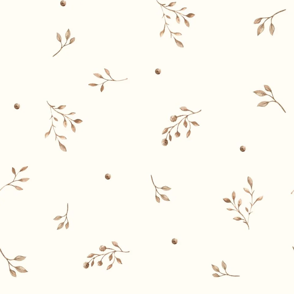 Memi Bamboo lenjerie de pat pentru copii cu umplutură Twigs 75 x 95 cm