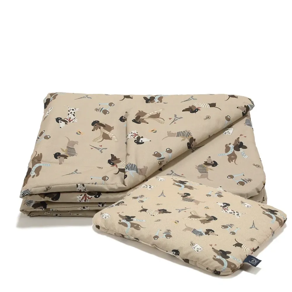 La Millou Set de lenjerie de pat din bumbac L Pierre Dog