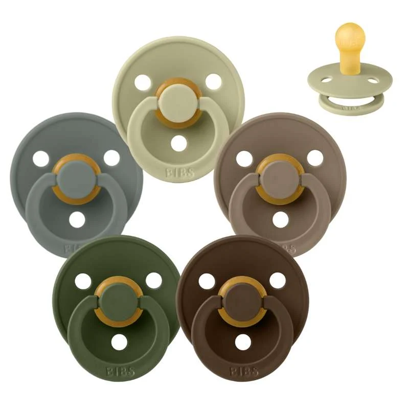Suzeta Bibs Rotundă Colour - Sampak - 5 buc. - măr. 1 - Podea de pădure