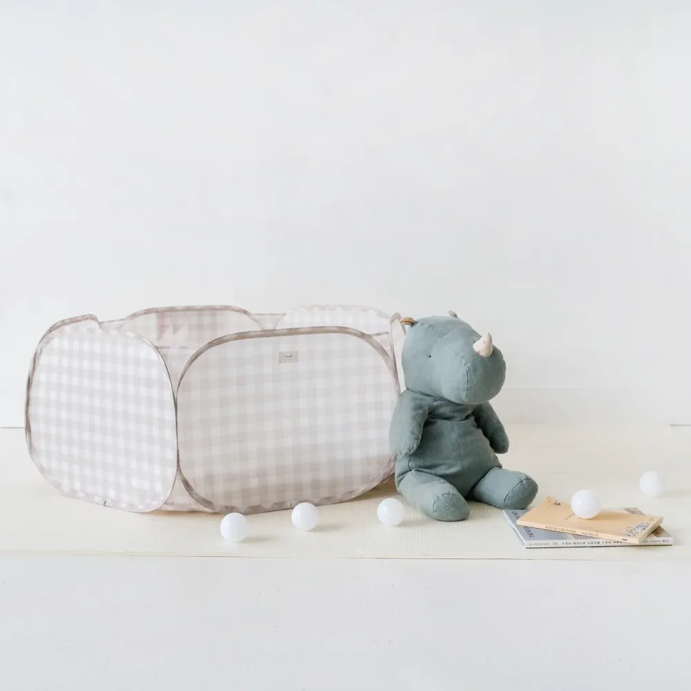 3 Sprouts Ball Pool Gingham Bej