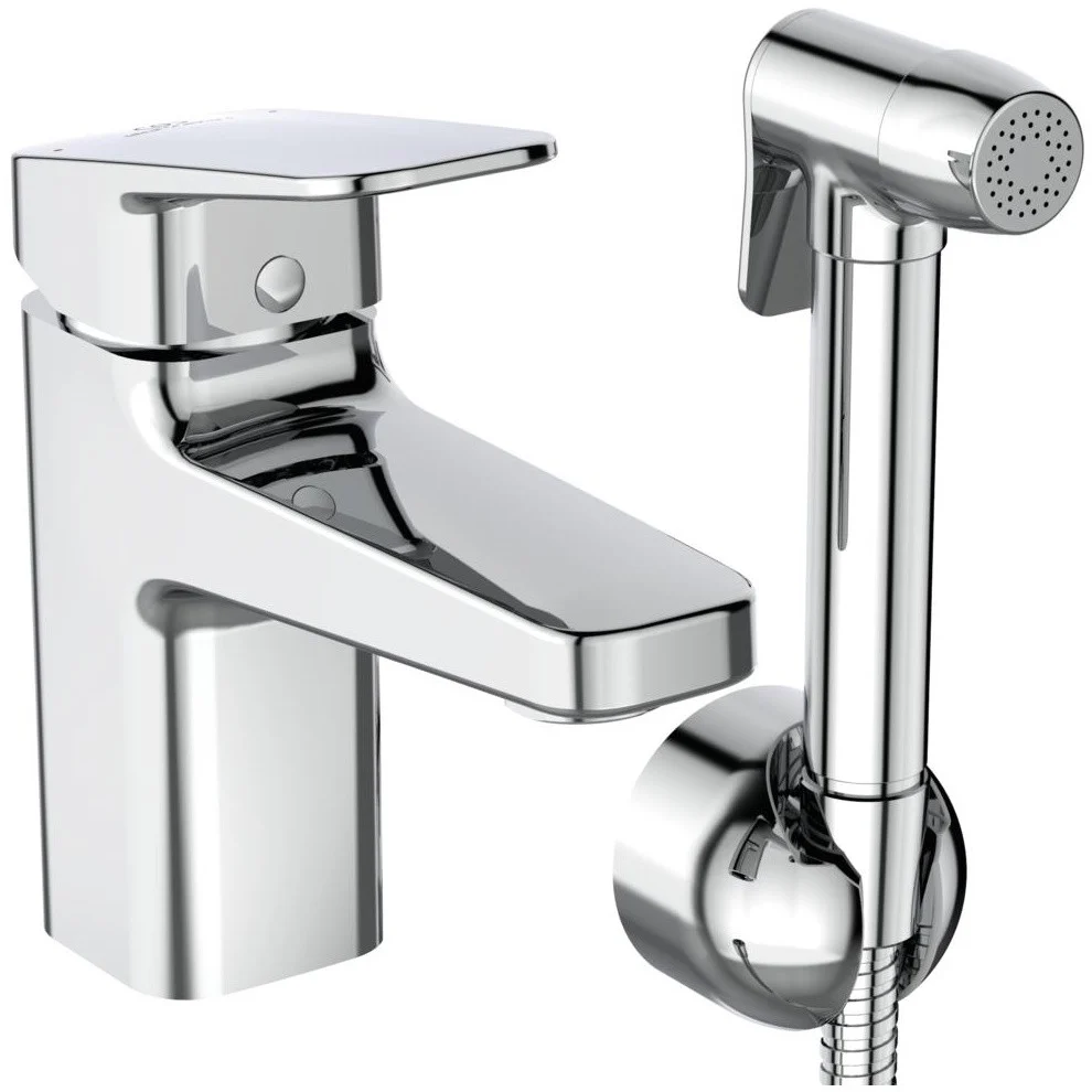 Baterie lavoar cu dus igienic Ideal Standard Ceraplan, cu dus igienic, fara ventil