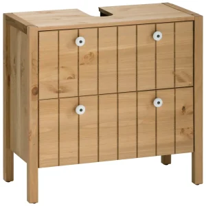 Mască pentru lavoar Tina din lemn de pin natur, 62 cm lățime
