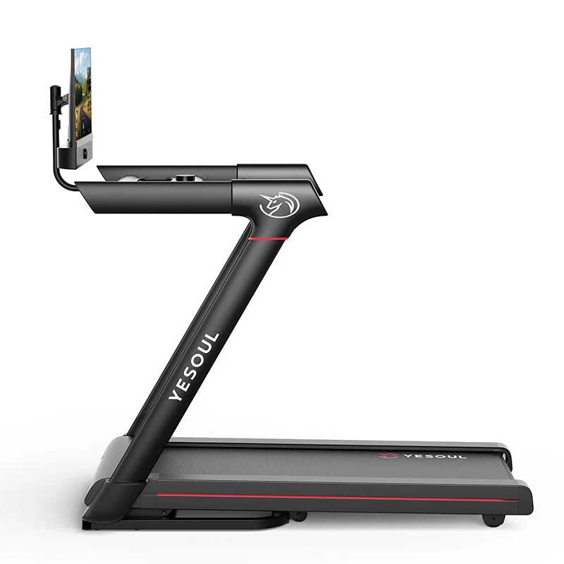 Banda de alergare YESOUL T3 Plus Treadmill, Black, inclinare 10%, pliere hidraulica, viteza max 14km/ora