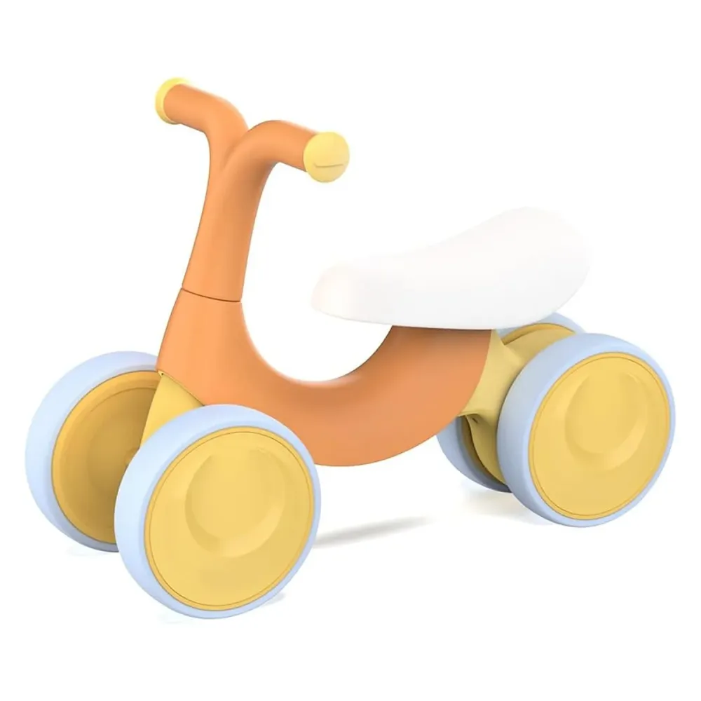 Bicicleta fara pedale pentru copii, 4 roti, usoara, roti silentioase, sa ergonomica, dezvoltare echilibru si coordonare, 1...