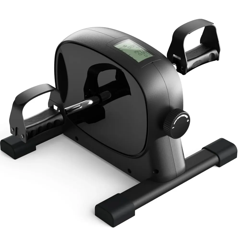Mini Bicicleta de Exercitii Elindor®, Portabilă pentru Brațe și Picioare, Negru