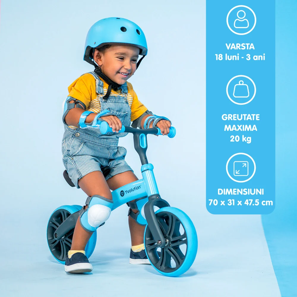 Bicicleta echilibru Yvolution Y Velo Junior Blue