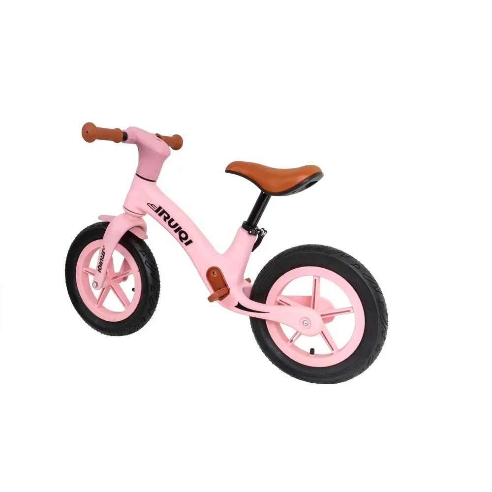 Bicicleta fara pedale pentru copii IRUIQI, roti de cauciuc si scaun reglabil, +3ani, roz Z-TOOLS / ZTS8454