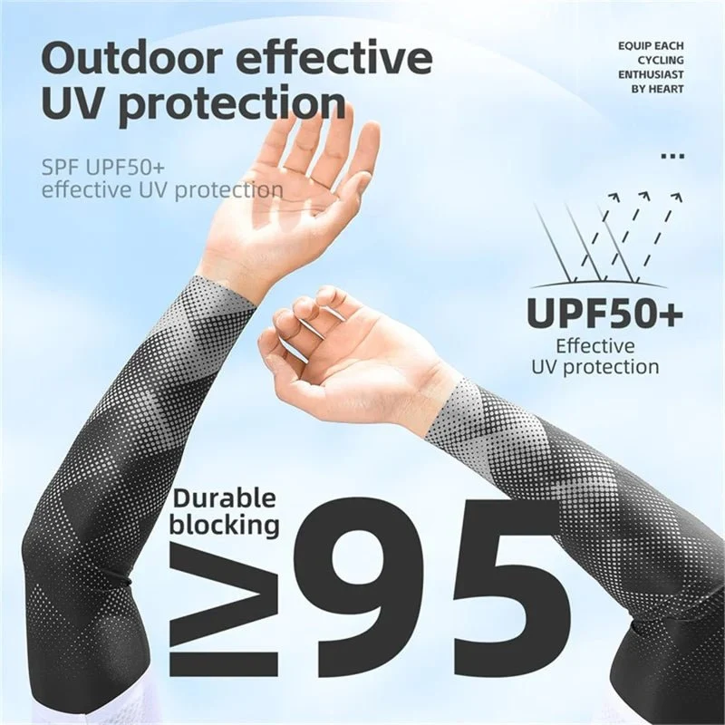 Set de mâneci din mătase glacé pentru bărbați protecție UV