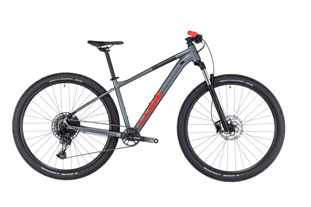 BICICLETA CUBE ANALOG Flashgrey Red 2023