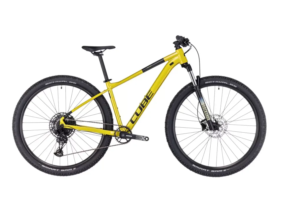 BICICLETA CUBE ANALOG Flashlime Black 2023 M