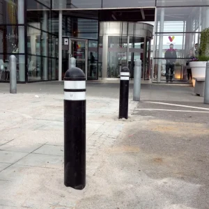 Bolar cauciuc flexibil – negru universal cu benzi reflectorizante albe